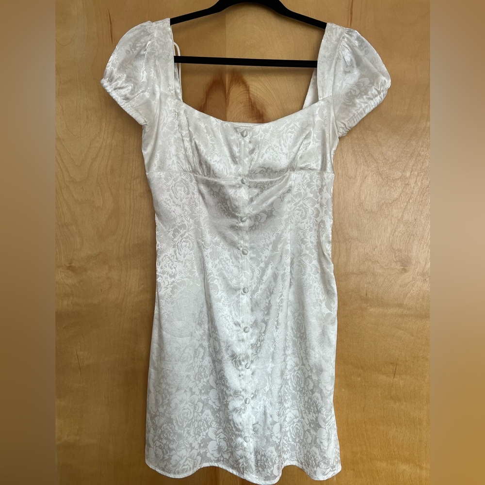 Princess Polly Cream Satin Top